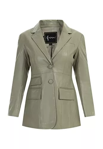 faina Blazer faina Damen Kunstleder Blazer