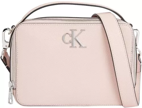 Calvin Klein Jeans Taschen & Rucksäcke Calvin Klein Jeans Damen Umhängetasche Minimal Monogram Camera Bag Klein, Schwarz (Black), Einheitsgröße