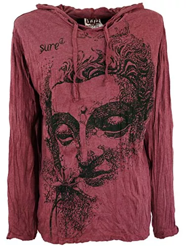 GURU SHOP Kapuzenpullover GURU SHOP Sure Langarmshirt, Kapuzenshirt Dreaming, Herren, Baumwolle