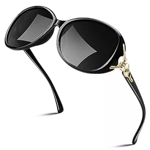 Sunier Sonnenbrillen & Zubehör Sunier Sonnenbrille Damen Polarisiert Trendy Groß Übergroße Klassische Vintage Oversize Sonnenbrille Frauen mit 100% UV400 Schutz