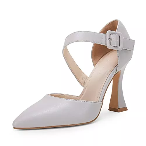 Coutgo High Heels Coutgo Damen Slide Heeled Sandalen Square Open Toe Pumps Stiletto Backless Slip On Sommer Slipper Schuhe