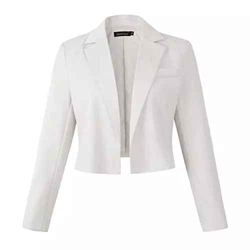 Beninos Blazer Beninos Damen-Blazerjacke mit langen Ärmeln, vorne offen, bauchfrei
