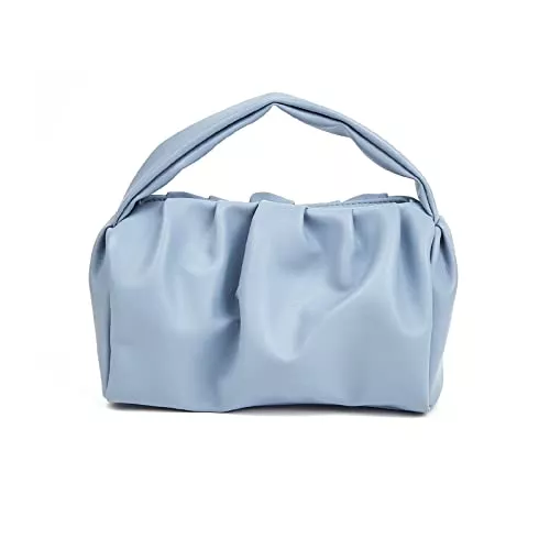 NICOLE & DORIS Taschen & Rucksäcke NICOLE & DORIS Damen Clutch Handtaschen Klein Henkeltasche Top-Griff Tasche Elegant Abendtasche Weiche Ledertasche Schöne Handtasche Wolken Clutch Tasche