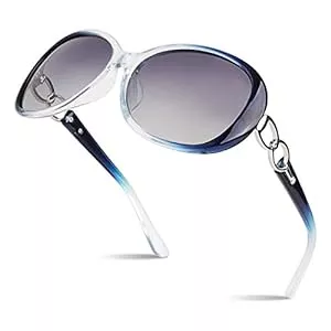 Sunier Sonnenbrillen & Zubehör Sunier Sonnenbrille Damen Polarisiert Groß Übergroße Elegant Klassische Vintage Oversize Sonnenbrille Frauen mit 100% UV400 Schutz