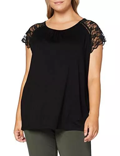 ONLY Ärmellose Blusen ONLY Carmakoma Damen Caramber Ss Lace Top ESS T-Shirt