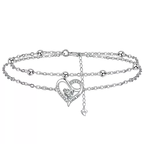 J.MUEN Schmuck J.MUEN Damen Armbänder Silber 925, Geburtstag Muttertag Weihnachten Geschenk für Mama Ehefrau Freundin