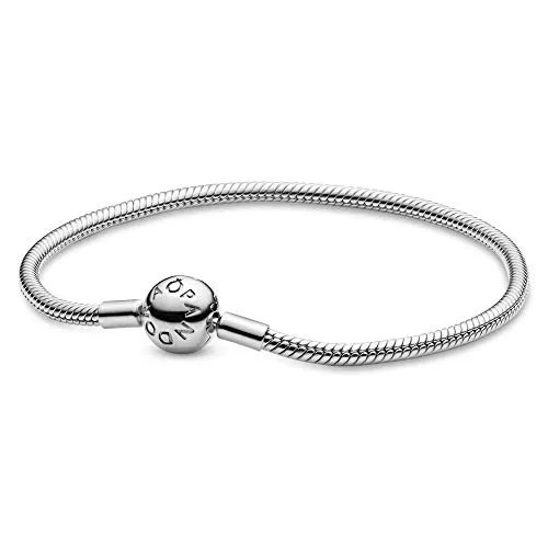 PANDORA Schmuck Pandora Damen-Armband mit Kugelverschluss, glatt 925 Silber 590728