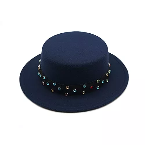 BUXIANGGAN Hüte & Mützen BUXIANGGAN Fedora Trilby Hut Modehüte Damen Herren Damen Fedoras Top Jazz Hut Runde Kappen Melone