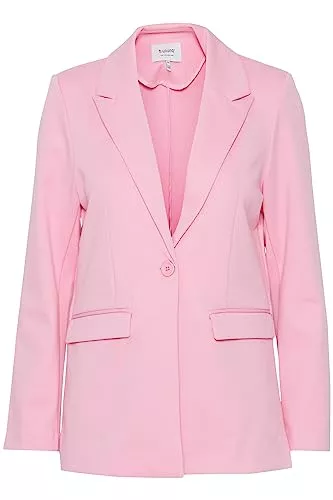 b.young Blazer b.young BYRIZETTA Damen Blazer Longblazer Jacke mit Reverskragen und Knopf Regular Fit mit Stretch
