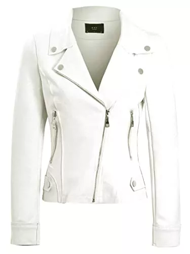 SS7 Jacken SS7 Damen aux-Veloursleder Biker Jacke