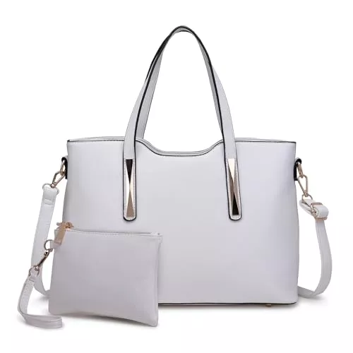 Miss Lulu Taschen & Rucksäcke Miss Lulu Handtasche Damen, Tasche Damen Shopper, Handtasche Damen Mittelgroß damen Schultertaschen 2 Pieces Set