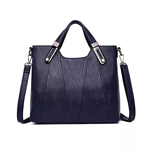 PORRASSO Taschen & Rucksäcke PORRASSO Mode Schultertasche Damen Handtasche Frauen Umhängetasche PU Leder Wasserdicht Henkeltasche für Arbeit Reisen Täglichen Gebrauch