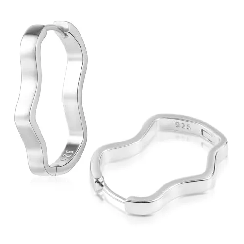 ALEXCRAFT Schmuck ALEXCRAFT Creolen Gold Silber Klein Ohrringe silber 925 Geschenk für Frauen Freundin Mama Mädchen