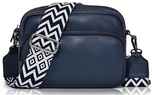 GASSDA Taschen & Rucksäcke GASSDA Crossbody Bag Damen, Kleine Umhängetasche Damen Breiter Gurt, PU Leder Handtasche Damen mit Abnehmbarem Schultergurt