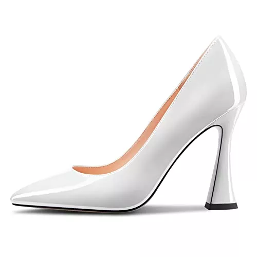 Castamere High Heels Castamere Damen Stiletto Hoher High Absatz Heel Spitze Zehenkappe Slip-on Pumps Sexy Dress Klassisch 10 cm Heels