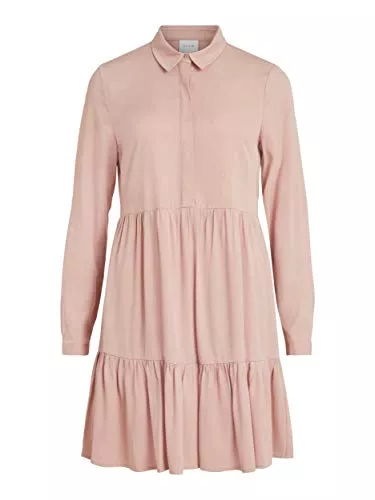 Vila Freizeit Vila Damen VIMOROSE L/S Shirt Dress - NOOS 14063257