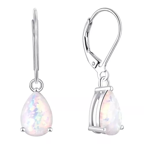 YL Schmuck YL Damen Ohrhänger 925 Sterling Silber 12 Geburtsstein Zirkonia Ohrringe