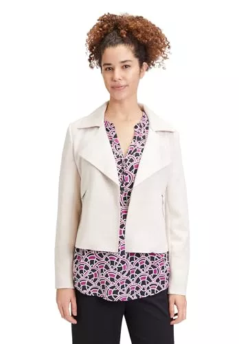 Cartoon Blazer Cartoon Damen Blazer-Jacke mit offenem Saum