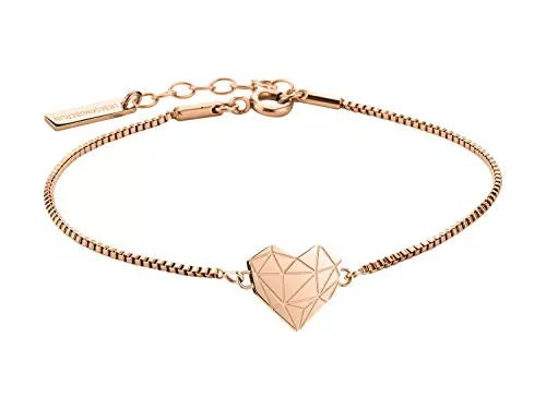 Liebeskind Schmuck LIEBESKIND Damen Armband Herz Edelstahl Silber 20 cm