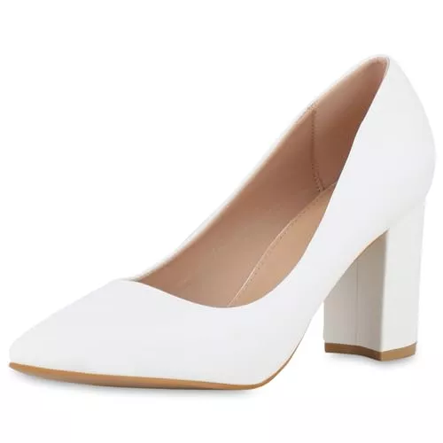 VAN HILL High Heels VAN HILL Damen Klassische Pumps mit Blockabsatz