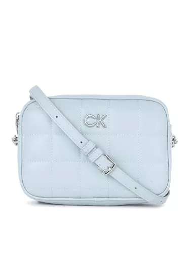 Calvin Klein Taschen & Rucksäcke Calvin Klein Damen RE-Lock Quilt Camera Bag K60K610445 Taschen, Blau (Pearl Blue)