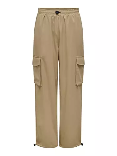ONLY Hosen ONLY Female Cargo-Hose Normal geschnitten Gummizug Cargohose