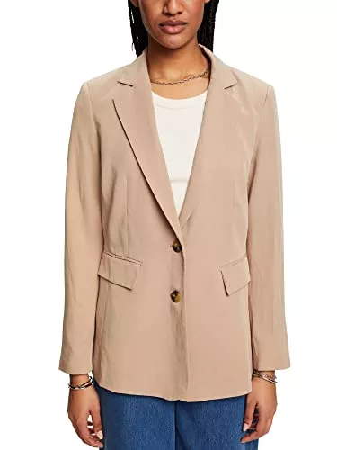 ESPRIT Blazer ESPRIT Collection Einreihiger Blazer mit Leinen