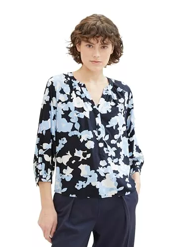 TOM TAILOR Langarmblusen TOM TAILOR Damen Tunica Bluse mit Muster