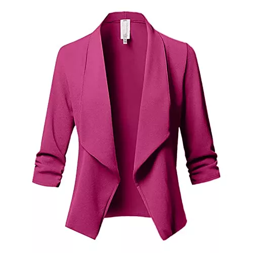 MOMONIHAO Blazer MOMONIHAO Damen Lässiger Business-Blazer Slim Fit Elegant Blazer Jacken