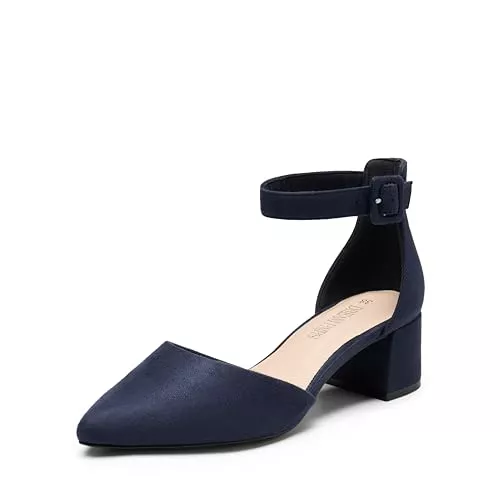 DREAM PAIRS High Heels DREAM PAIRS Hochzeitsschuhe Damen Spangenpumps Tanzschuhe Sandaletten mit Blockabsatz Slingback Pumps