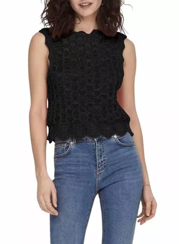 ONLY Tops ONLY Female Gestricktes Oberteil Normal geschnitten Rundhals Tragetasche