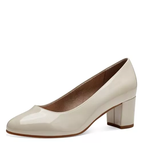 Jana High Heels Jana Damen Pumps mit Blockabsatz Vegan