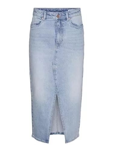 VERO MODA Röcke VERO MODA Female Jeansrock VMVERI Hohe Taille Langer Rock
