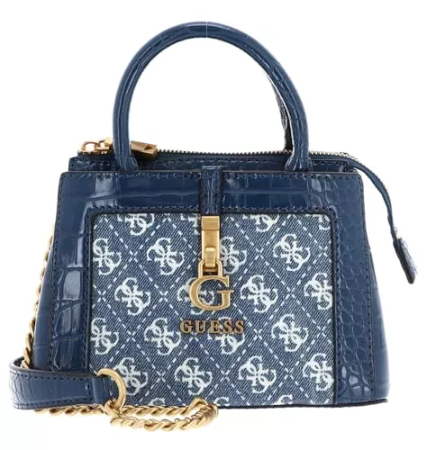 GUESS Taschen & Rucksäcke Guess G James Logo Mini Satchel Bag Denim Logo
