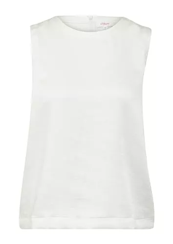 s.Oliver Ärmellose Blusen s.Oliver Damen Satin Blusen Top