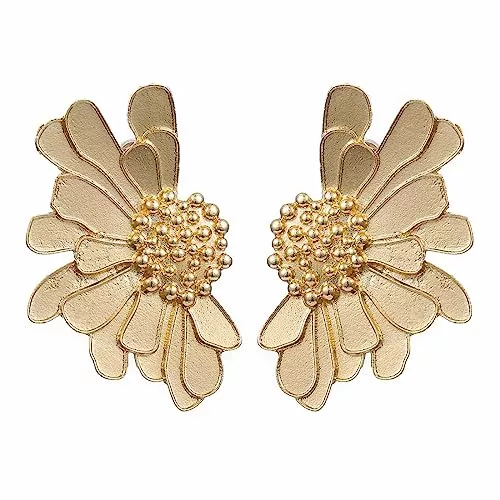 SIXDUTON Schmuck SIXDUTON Ohrringe Damen Gänseblümchen Mode Blume Ohrstecker Hypoallergen Ohrringe Schmuck Geschenk für Mädchen Frauen Mama