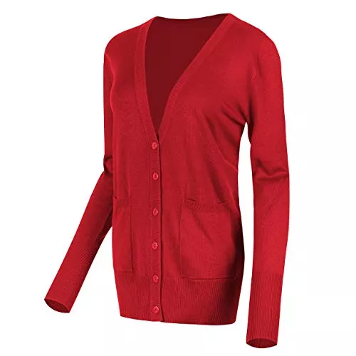 Urban GoCo Strickjacken Urban GoCo Damen Strickjacke Cardigan mit V-Ausschnitt