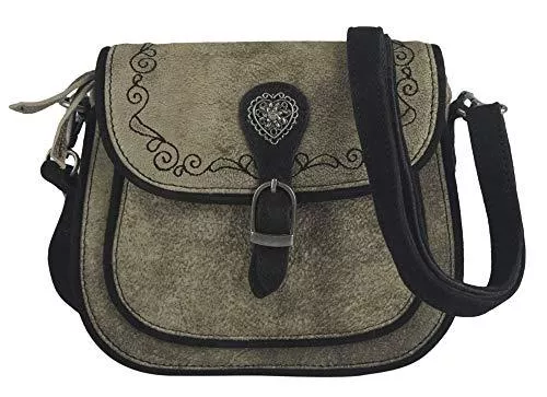 Domelo Taschen & Rucksäcke Domelo klein Trachtentasche Leder Umhängetasche Damen Oktoberfest Tasche Dirndltasche Handtasche Crossbody Bag Schultertasche Ledertasche Wiesn Accessories Frauen Taschen Geschenke 91364