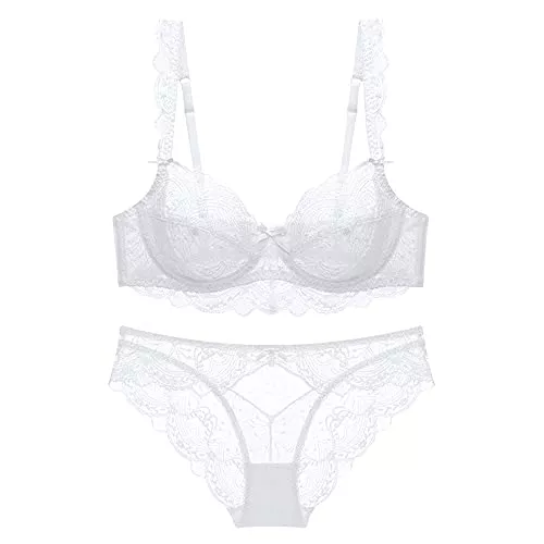 Guoeappa Unterwäsche & Dessous Guoeappa Frauen Sexy Spitze Dessous Set Comfotable Bügel BH und Panty Sets