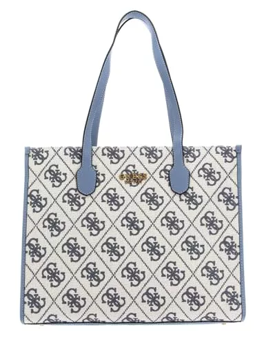 GUESS Taschen & Rucksäcke Guess Silvana Girlfriend Tote, Shopper, Schultertasche, Hellblau-Beige
