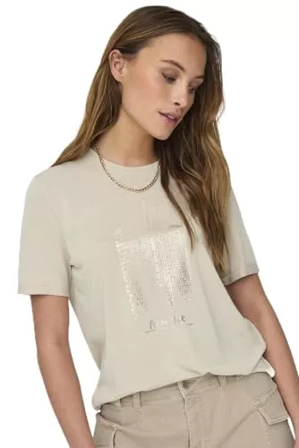 ONLY T-Shirts ONLY Damen Onlfree Life Reg S/S City Top Box JRS T-Shirt