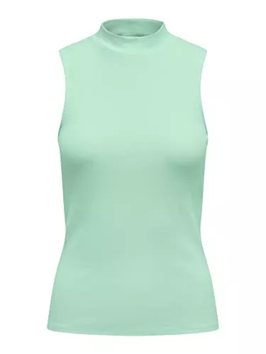 ONLY Tops ONLY Damen Onlnessa S/L Highneck Rib JRS Noos Top