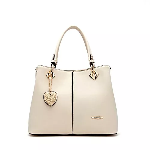 DEERWORD Taschen & Rucksäcke DEERWORD Damen Taschen Handtasche Frauen Elegant Tasche Henkeltasche Vintage PU-Leder 3001 1-teilig set