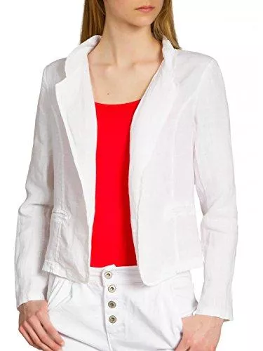 Caspar Blazer Caspar BZR004 kurzer Damen Leinen Sommer Blazer