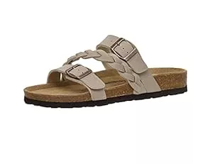 CUSHIONAIRE Sandalen & Slides Women's Cushionaire Lizzy Cork footbed Sandal with +Comfort and Wide Widths Available