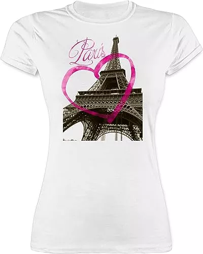 Shirtracer T-Shirts Shirtracer - Shirt Damen - Stadt und City Outfit - I Love Paris