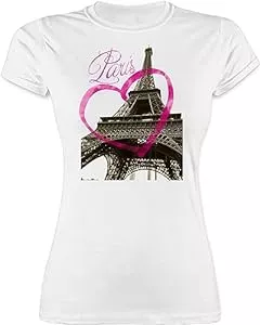 Shirtracer T-Shirts Shirtracer - Shirt Damen - Stadt und City Outfit - I Love Paris