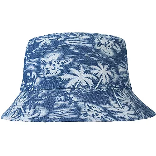ZLYC Hüte & Mützen ZLYC Unisex Blumen Pflanze Regenwald-Druck Leinwand Sonnenhut Strandhut Fishermütze