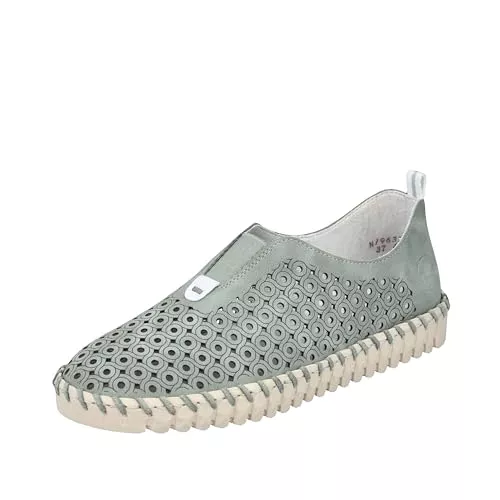 Rieker Flache Schuhe Rieker N1963 Mint/Weiss