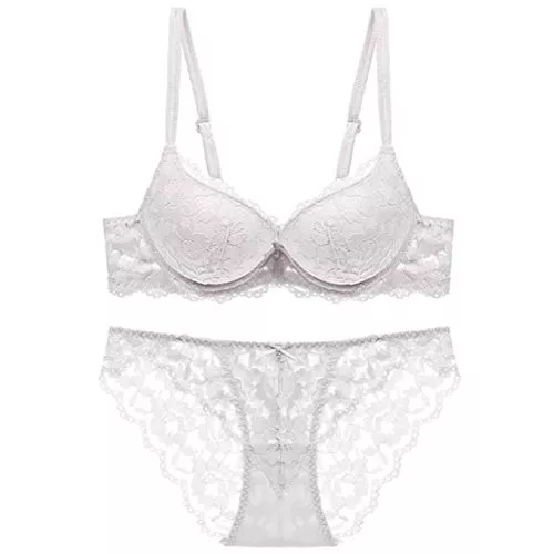 YUANCHENG Unterwäsche & Dessous YUANCHENG Push-up-BH-Set tief v Büstenhalter dicken Dessous-Set Spitze Frauen Unterwäsche-Set Baumwolle Bequeme BC-Tasse